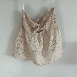 Size small strapless top